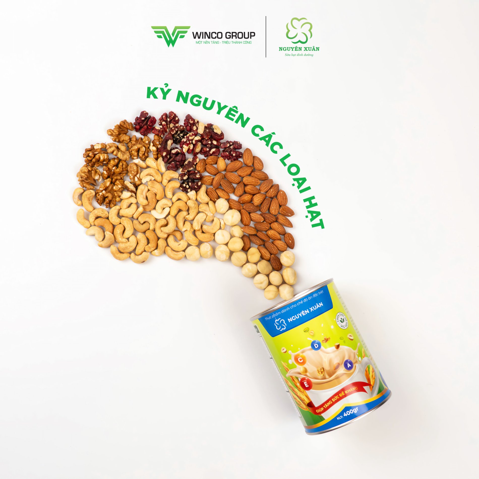 SỮA HẠT NGUYÊN XUÂN TIẾP NỐI KỶ NGUYÊN CÁC LOẠI HẠT